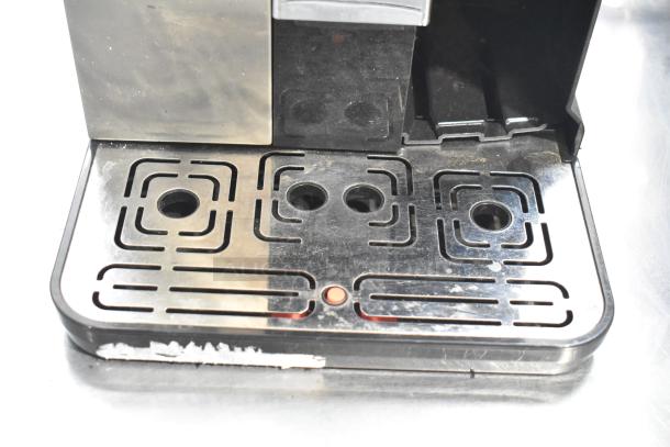 Gaggia Brera countertop espresso machine base, shiny metal surface with minor wear. 115 volts, 1 phase.