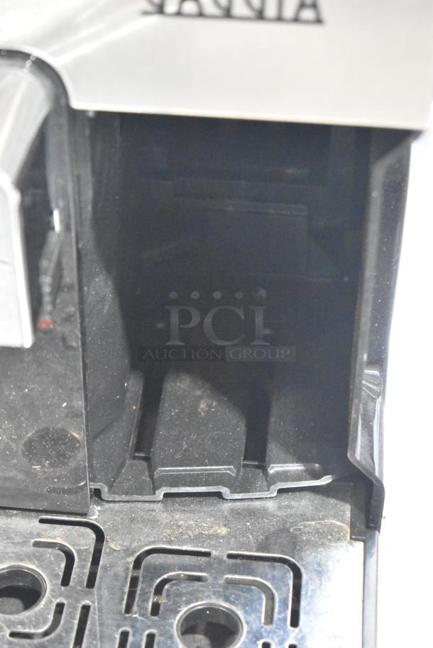 Gaggia Brera espresso machine, super-automatic. Visible brew area. Good condition. Model for 115 volts, 1 phase.