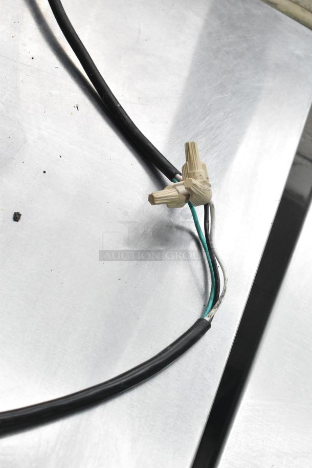 Sephra SERTWFL01 Countertop Waffle Baker System cable. 110-120V, 1 Phase. Black wire with connectors.