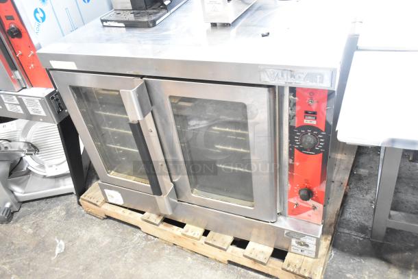 Vulcan VC5ED-SEFCAM5 convection oven, full-size, view-through doors, thermostatic controls, stainless steel, commercial use.
