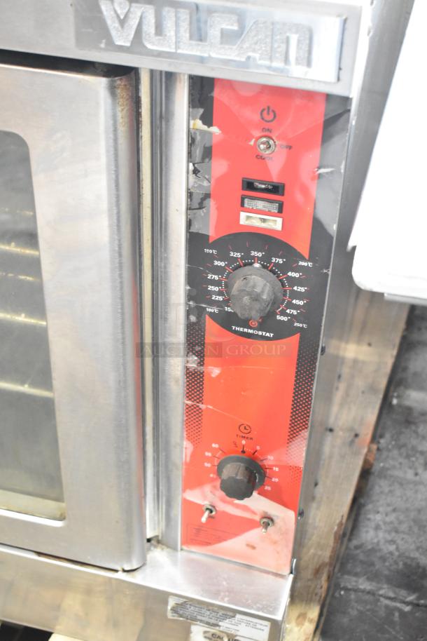 Vulcan VC5ED-SEFCAM5 convection oven, view-through doors, thermostatic controls, durable stainless steel.