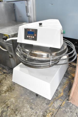 2021 Proluxe DP2350 commercial countertop dough press, 208 volts, 1 phase, in good condition. Features control panel.