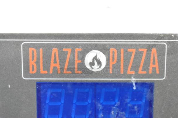2021 Proluxe DP2350 Commercial Dough Press, 208V, 1 Phase, Blaze Pizza branding on display panel.