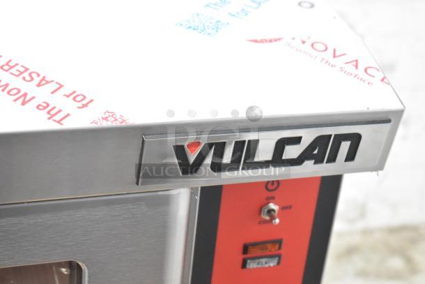 Brand new Vulcan VC5ED-11D1 commercial convection oven. Stainless steel, view-through doors, thermostatic controls. 208V.