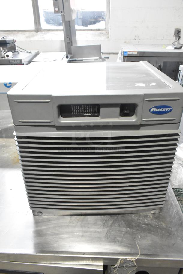 2019 Follett HCD710ABT Horizon Elite ice machine; air-cooled, 759 lb. capacity. Features Follett logo, power switch visible.