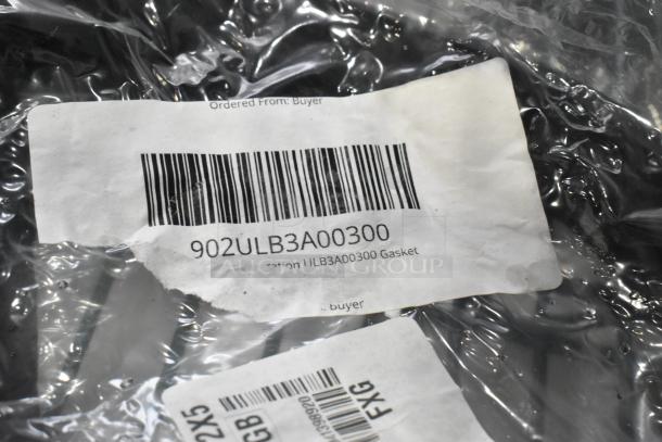 Plastic packaging with a barcode label reading "902ULB3A00300," indicating a gasket inside. New scratch and dent condition.