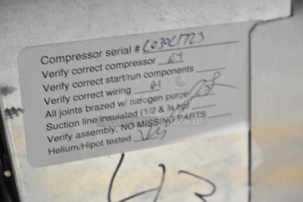 Delfield Commercial Cold Pan Drop-In. Compressor serial #COS21723. Verified components, wiring. 115V, 1 Phase.