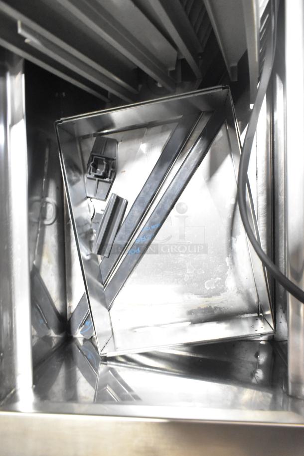 Delfield Commercial Cold Pan Drop In, stainless steel, 115 volts, 1 phase. Clean condition, angular interior view.