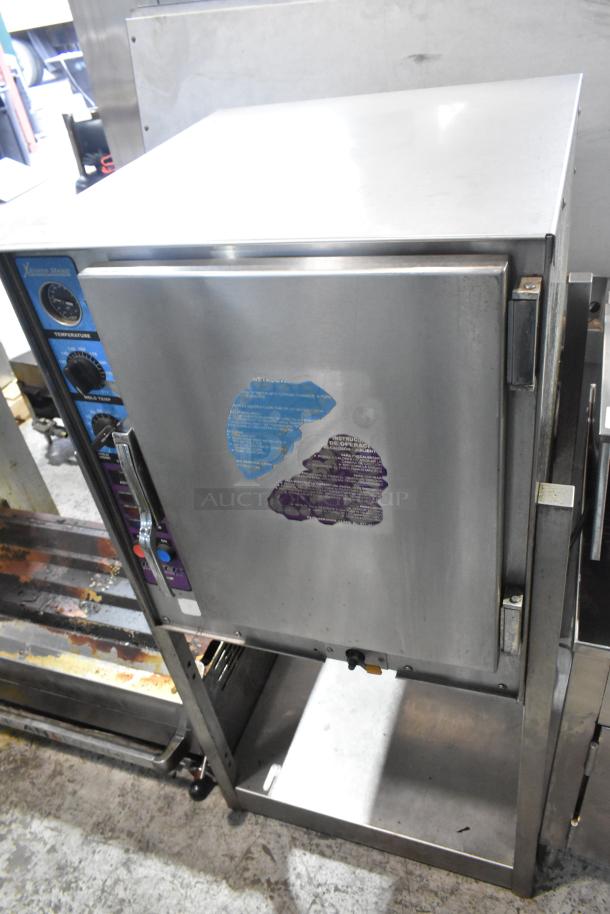 Groen XS-248-12-3 Intek stainless steel tabletop steamer on stand, 240V, 3-phase, used condition, with control panel.