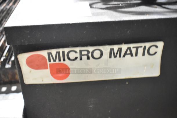Micro Matic MMPP4301-EP glycol chiller, 115V, 1 phase, commercial use. Visible brand logo on the unit.