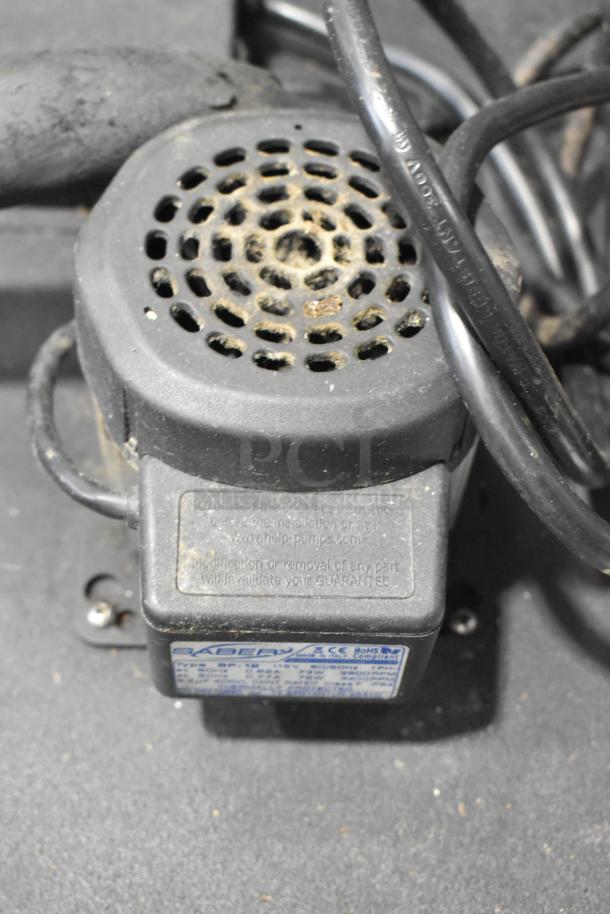 Micro Matic MMPP4301-EP commercial glycol chiller, 115V, 1 phase. Shows wear. Labels indicate model and voltage.