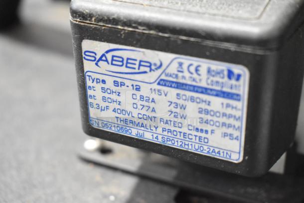 Label close-up on a Micro Matic MMPP4301-EP Glycol Chiller indicating 115V, 1 Phase, with technical specs and serial number.