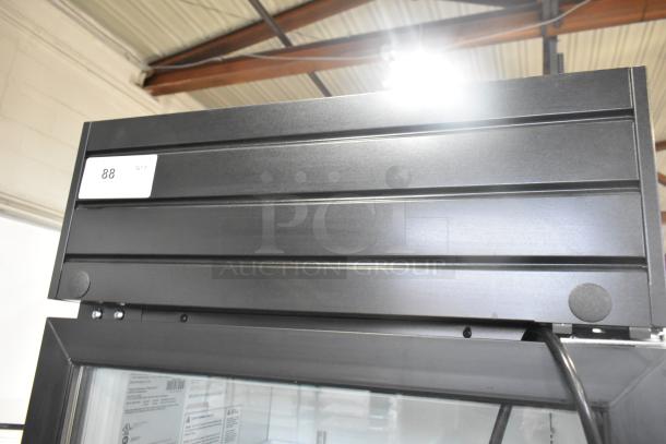 2019 Habco SE18HC cooler, single door, 115V, 1 phase, commercial use. Includes visible auction tag “88.”