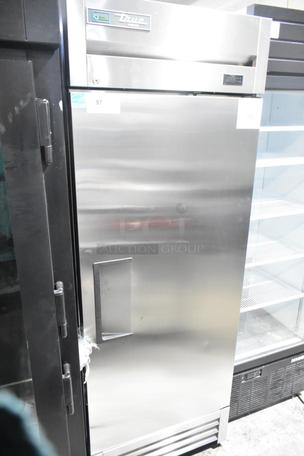 LATE MODEL! True T-19F-HC commercial single door reach-in freezer, stainless steel, 115V, 1 phase, excellent condition.
