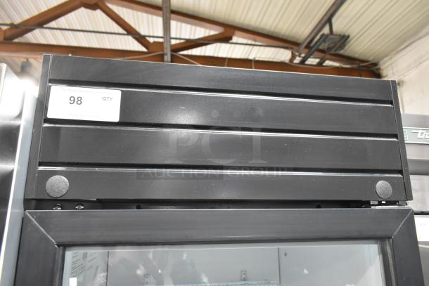 2019 Habco SE18HC commercial cooler, single door, 115V, 1 phase, visible label indicating auction quantity as 98.