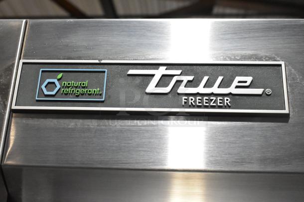 2022 True T-19F-HC commercial freezer, single door, natural refrigerant label, on casters. 115 volts, 1 phase.
