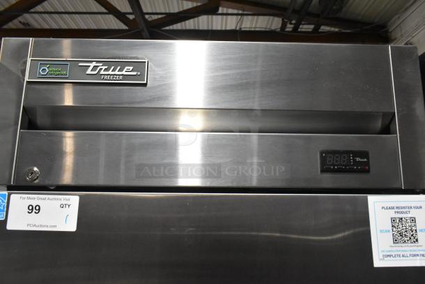 2022 True T-19F-HC commercial freezer, single door, stainless steel, digital display, on casters, 115V, model T-19F-HC.