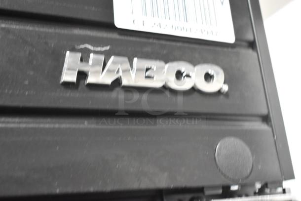 2019 Habco SE18 Commercial Cooler, single door, 115V, 1 phase. Visible Habco logo. Model: SE18.