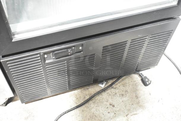 2019 Habco SE18 single door reach-in cooler, commercial grade, 115 volts, 1 phase, visible front panel and power cord.