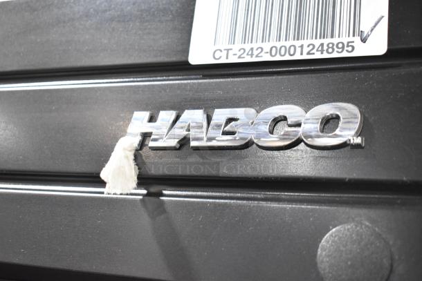 2019 Habco SE18 single door cooler merchandiser, 115V, 1 Phase. Habco branding and barcode visible.