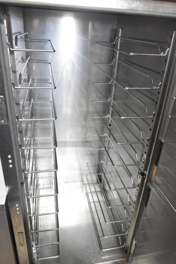 2023 Vulcan VBP15ES Heated Holding Cabinet, stainless steel interior, commercial casters, 115V, 1 Phase, excellent condition.