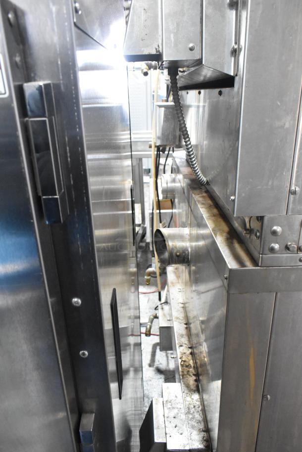 Hardt Inferno 4500 rotisserie ovens, commercial-grade, natural gas, 40-bird capacity, on casters, 95,000-101,000 BTU.