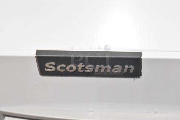 Brand new Scotsman MC0330MAX-1A Prodigy Elite ice machine, 400 lb capacity, 115 volts, 1 phase, with "Scotsman" logo.