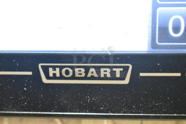 2019 Hobart HTi-7LH3 commercial countertop scale, logo close-up. Tested, working condition, 120/208-240 Volts.
