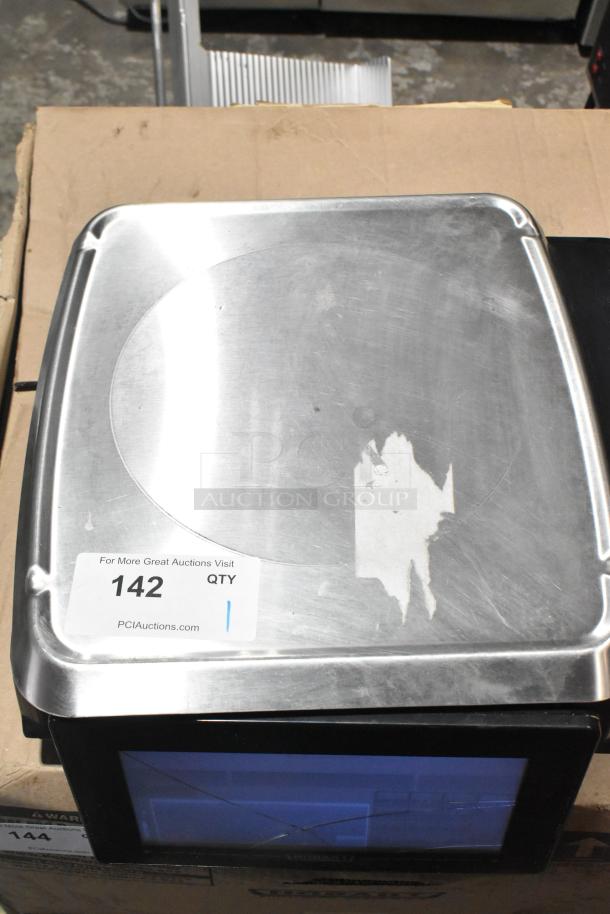 2019 Hobart HTi-7LH3 commercial countertop scale, tested and working, 120/208-240V, stainless steel top, visible wear.