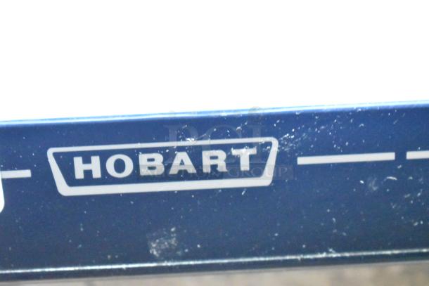2017 Hobart HTi-7LH26 commercial countertop scale, blue panel with "Hobart" label, 120/208-240 volts, tested and working.
