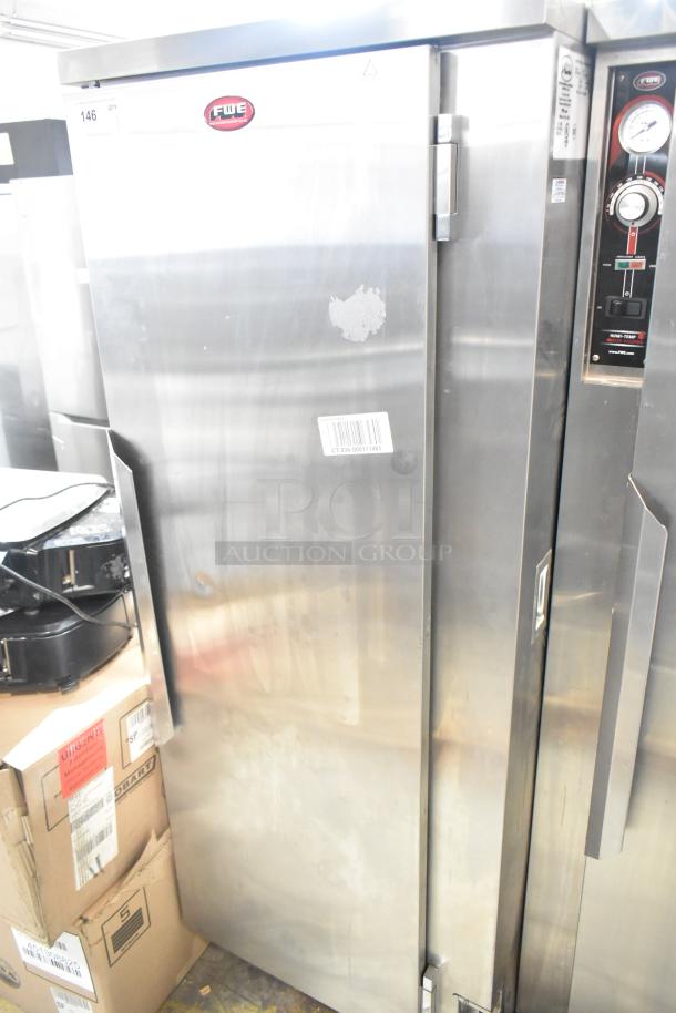 2024 FWE TS-1633-36P Heated Holding Cabinet, 120V, 1 Phase, stainless steel, with control panel and FWE logo.
