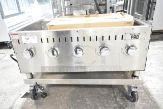 Brand new 2024 Backyard Pro 554LPG36 outdoor grill, stainless steel, liquid propane, 36", scratch and dent condition.