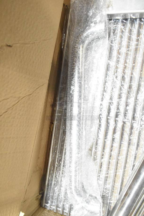 2024 Backyard Pro 554LPG36 36" stainless steel grill in packaging with minor scratches; brand new, liquid propane model.