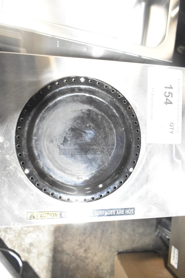 Bunn 33200.0002 VPR black 12-cup pourover coffee brewer with dual warmers, 120 volts, caution label visible.