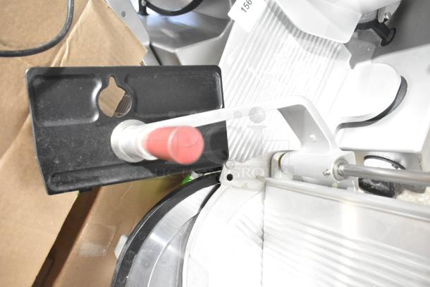 2020 Bizerba GSP H Commercial Meat Slicer, 120V, 1 Phase, excellent condition, with stainless steel blade and controls.