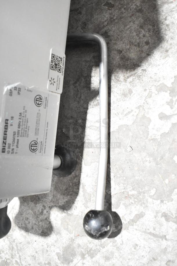 2016 Bizerba GSP H Commercial Countertop Meat Slicer, 120V, 1 Phase. Visible labeling verifies make and model.