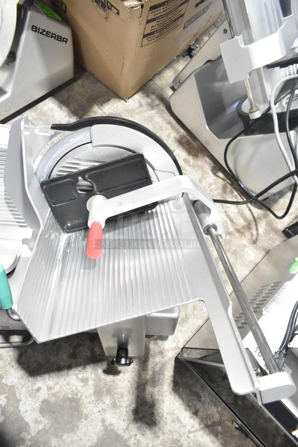 2016 Bizerba GSP H Commercial Meat Slicer, silver, 120V, 1 Phase, excellent condition, features precision slicing.