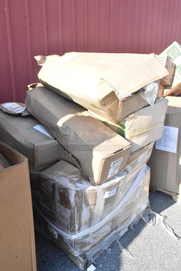 15 new scratch and dent items, including bandage wrap and hot cups, in damaged boxes. Auction lot with 15 times bid multiplier.