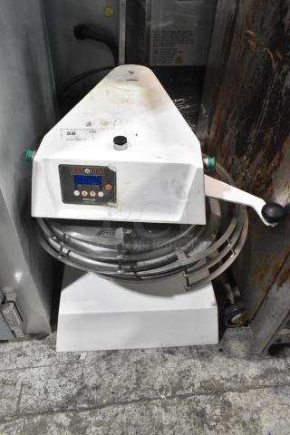 2021 Proluxe DP2350 commercial countertop dough press, 208V, 1 phase. Visible wear, with model label and control panel.