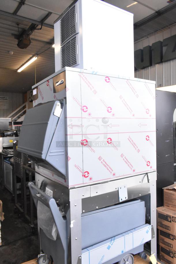 BRAND NEW SCRATCH AND DENT 2025 Scotsman FS1222AX-32A Prodigy® Plus Series 22" Flake Ice Machine with stand and poly cart.