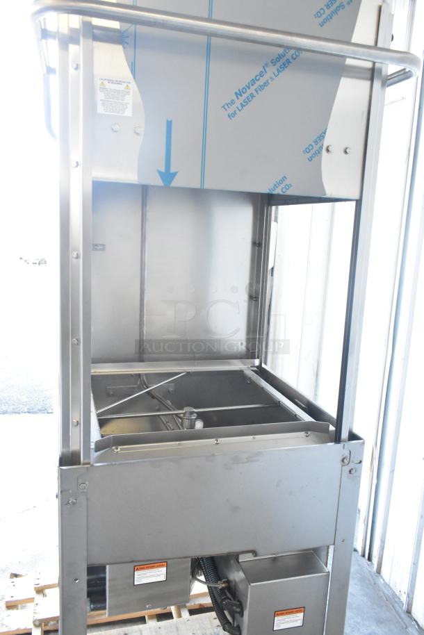 Brand new Jackson Tempstar HH-E dishwasher, high hood, electric booster, 208/230V, 1 phase, commercial use, minor scratches.