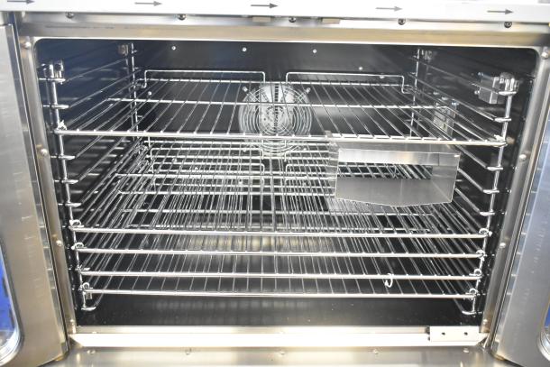 2024 Rocket Cooking ENCVE-3-208 Convection Oven, brand new, scratch and dent, with view-through doors and thermostatic controls.