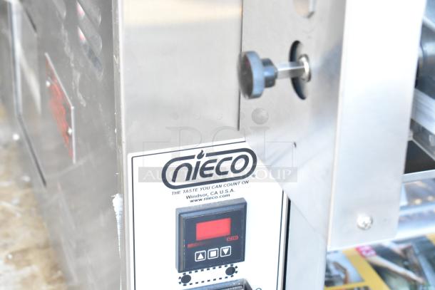 2021 Nieco JF93E electric BroilVection grill, stainless steel, digital controls, 208V, 3 phase, excellent condition.