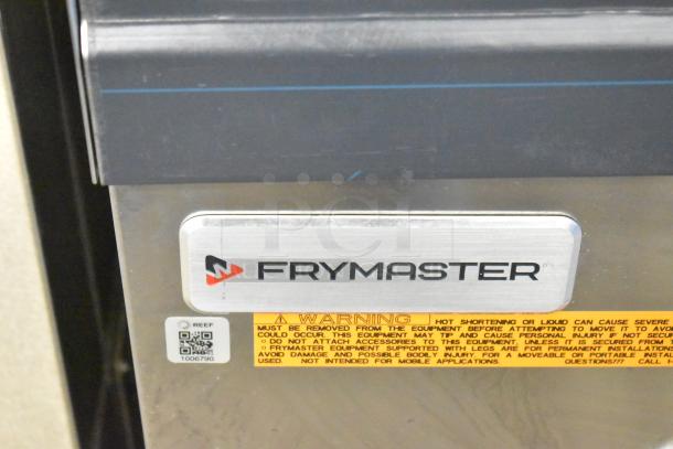 BRAND NEW 2021 Frymaster FPPH255CSE Propane Deep Fat Fryer. Features 4 metal fry baskets, filtration system, 80,000 BTU.
