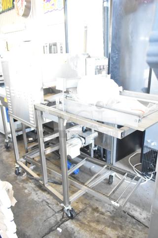 Belshaw Adamatic TG-50 Thermoglazing Station, stainless steel, on casters, 208V, 1 phase. Commercial use, good condition.