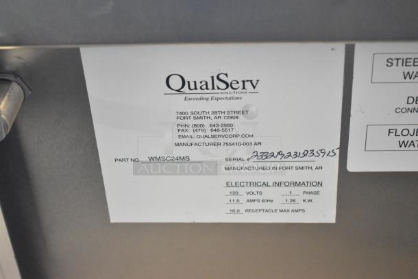 BK Resources BK-DIS-1515 portable sink label, 120V, 1-phase. Serial: 2332192315135915. Manufactured in Fort Smith, AR.