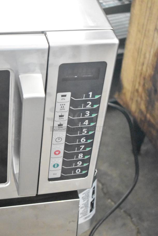 2022 Amana RCS10TS commercial microwave, keypad controls, stainless steel, 120V, 1 Phase, excellent condition.