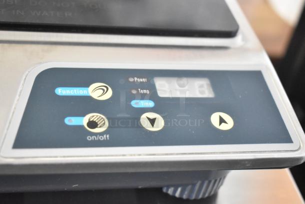 2017 Chic Chefs CC-050S induction range control panel showing function buttons and digital display. Appears in good condition.
