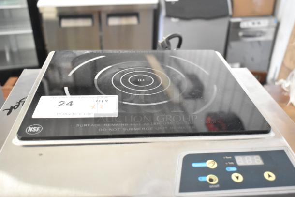 2017 Chic Chefs CC-050S induction range, single burner, countertop, 120V, NSF certified, includes auction tag "24 QTY x2".