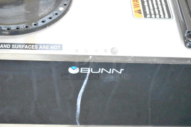 Bunn VPR Coffee Machine, 2025 model, black, visible logo, "hot surfaces" warning. 120 Volts, 1 Phase. Good condition.